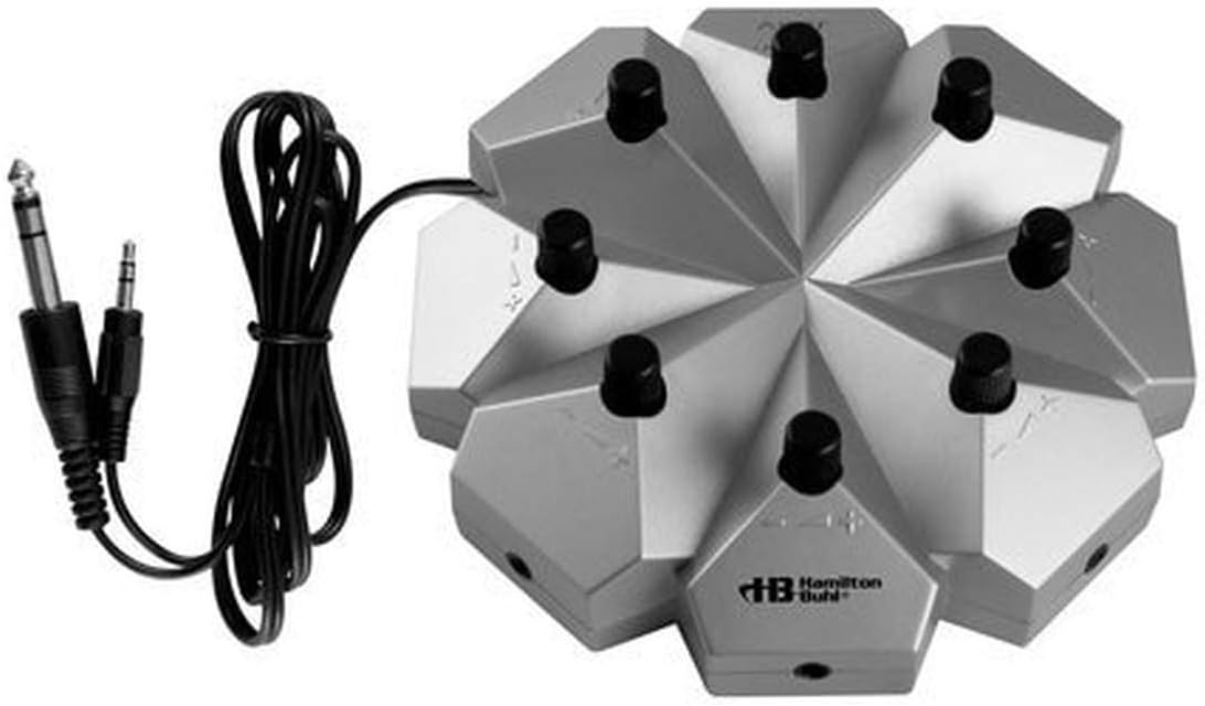 HamiltonBuhl Jackbox - 8 Position, 3.5mm Stereo with Individual Volume Controls
