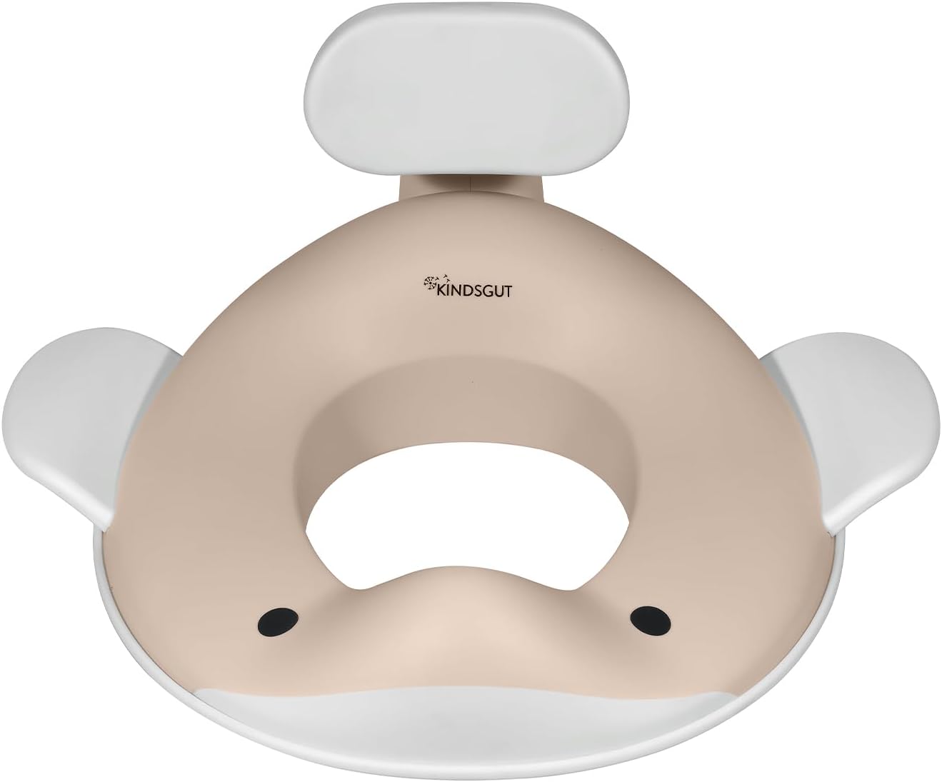Kindsgut Toilet seat Whale for Children, Child-Friendly Whale Design, in Discreet and Modern Colours, Free from Harmful substances and Suitable for Children, Sand
