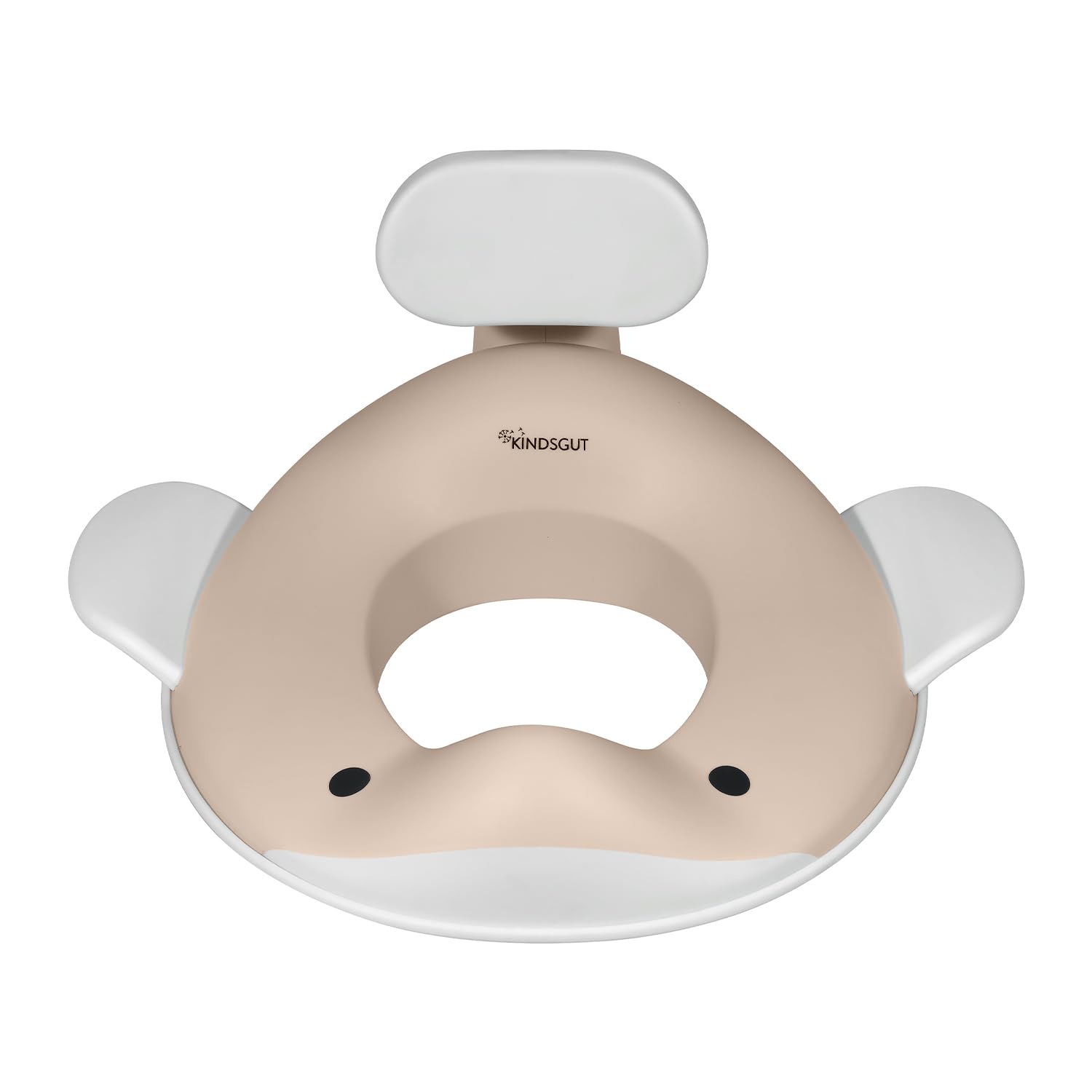 Kindsgut Toilet seat Whale for Children, Child-Friendly Whale Design, in Discreet and Modern Colours, Free from Harmful substances and Suitable for Children, Sand