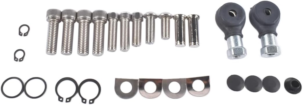 Forward Controls Fit for Harley Sportster 2004-2013, Black Aluminum Foot Pegs & Levers Kit. Easy Bolt-On Installation for 883 & 1200 Models. Complete Assemblies for Brake and Shifter Sides.