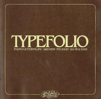 Paperback TYPEFOLIO PHOTO-LETTERING, INC. Book