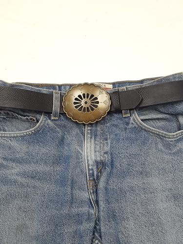 Vintage Brass Floral Buckle belt2