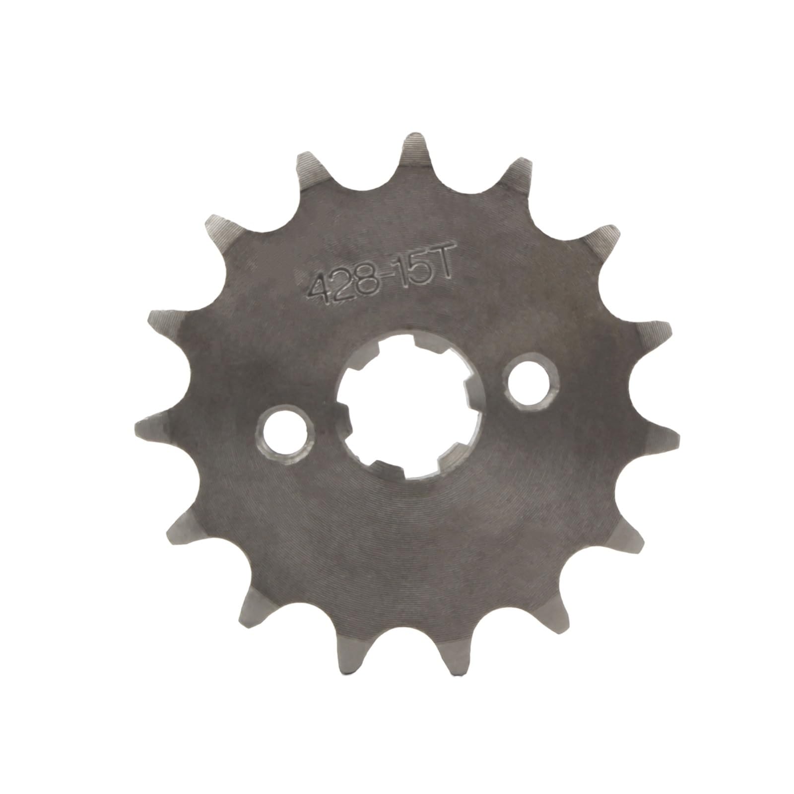 NKURTPC Motorcycle Sprocket 428 12T 13T 14T 15T 16T 17T 17mm Motorcycle Front Engine Sprocket With Retainer Plate Locker(15T)