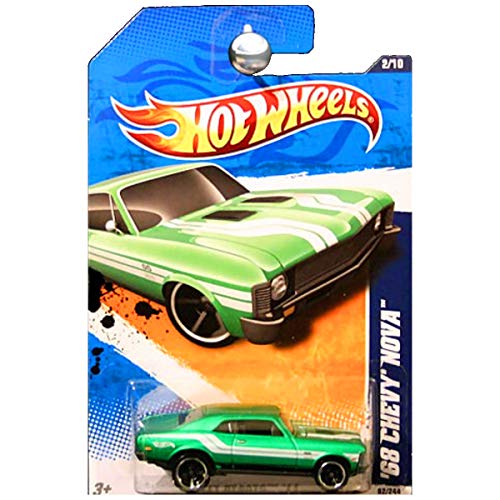 Hot Wheels2011 68 Chevy NOVA Street Beasts 2 of 10, #82 Green