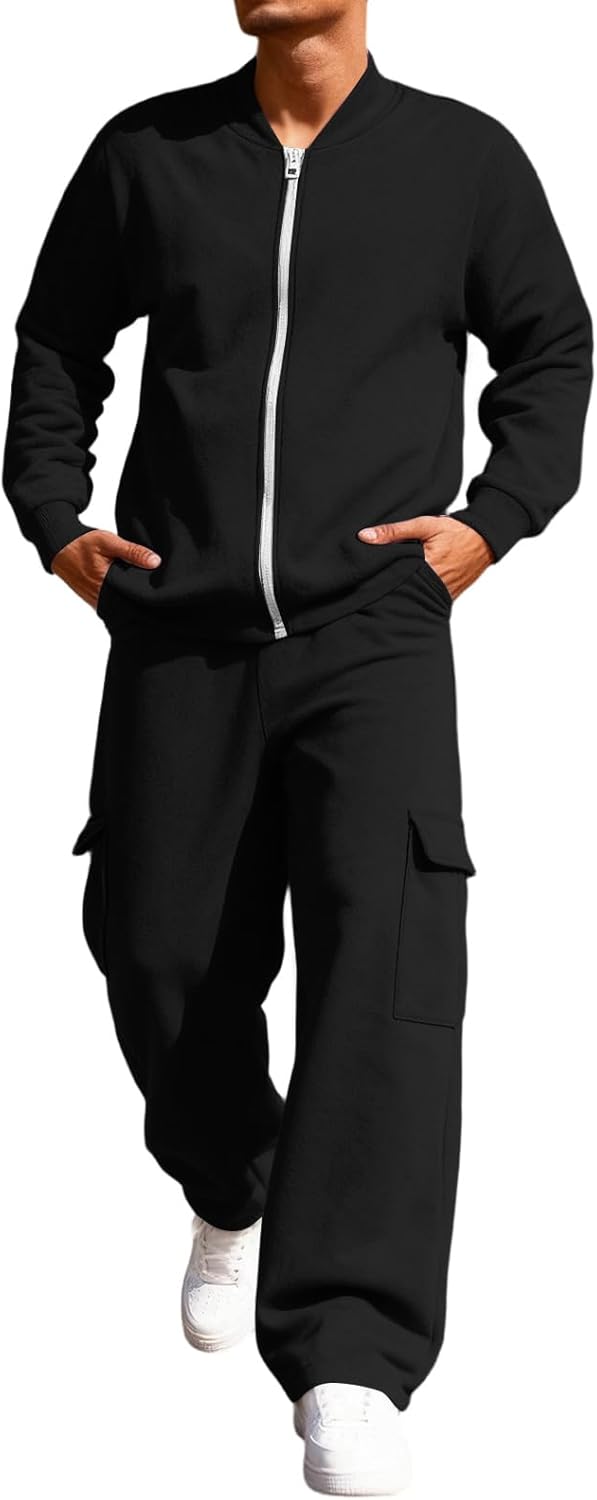 Men’s Tracksuits, 2 Piece Casual Stylish Jogger Set for Fall Winter Activewear Gym Suit Sets