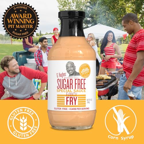 G Hughes Sugar Free, Fancy Fry Special Sauce - Sugar Free Burger Sauce, Fry Sauce for French Fries, Gluten Free Secret Sauce, Dipping Sauces, Gluten Free Sauces - 16 Oz (1-Pack) - Thumbnail 5
