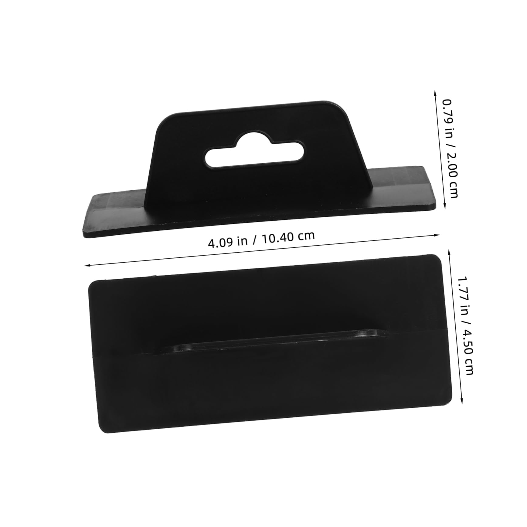 Ciieeo 20pcs Plastic Aircraft Hole Hook Slot Hangers Adhesive Display Tabs for Retail Tagging Easy Install Clothing Hangers