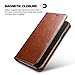 icarercase Wallet Case, Folio Flip Magnetic Pu Leather Cover with Kickstand and Credit Slots for 6.1 inch 2019 (Brown)