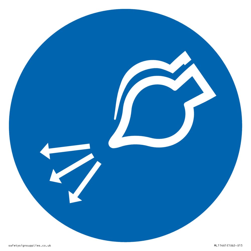 Mandatory: Start air supply in launch sequence Sign - 150x150mm - S15