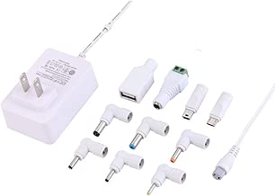 DEYF White 15W Universal Adapter 5V 3.0A 2.5A 2A 1.5A 1.0A 0.5A Switching Power Supply Wall Charger with 10 DC Tips for Raspberry PI,Alexa Echo,CCTV Camera,Wireless Camera,IP Camera,Security Device - coolthings.us