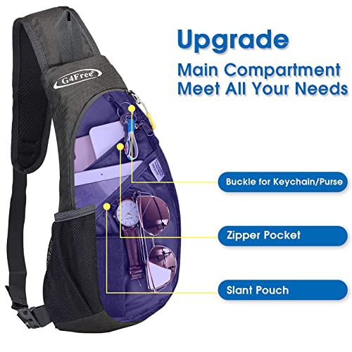 Image of G4Free Sling Bags Men and Women Shoulder Backpack Small Crossbody Chest Sling Backpack