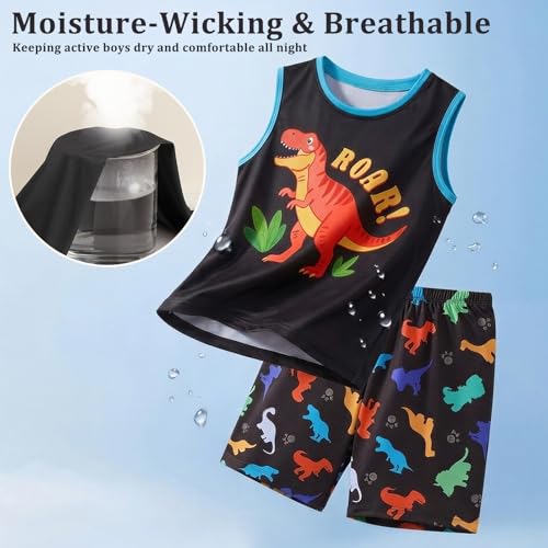 Boys Sleeveless Pajamas Set 2-Piece - image 4