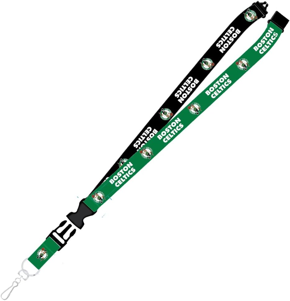 NBA Two-Tone Lanyard with Detachable Key Ring and breakaway safety closure