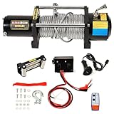 ANPART High Performance 8000lbs Waterproof Electric Truck Winch 12V Steel Rope Winch...
