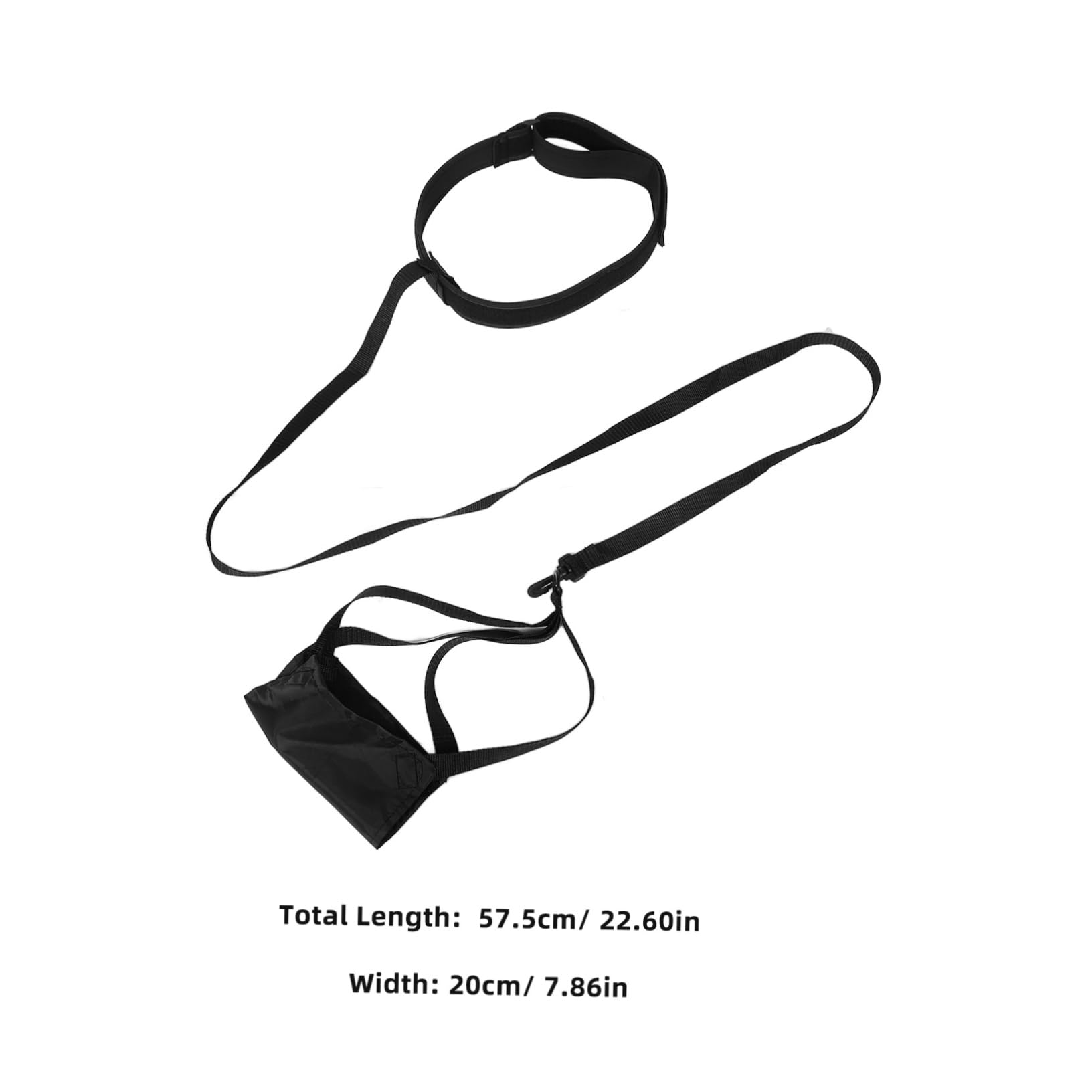 KOMBIUDA Swimming Belt Bungee Cord Training Parachute for Swim Bungee Training Belt Buoy Float