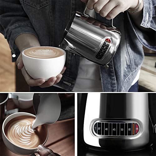 Homesen batedor de leite Copo de vapor para café expresso Jarro para espuma de leite espresso de aço