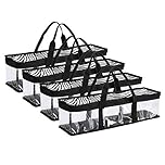 Fasmov Set of 4 CD Storage Bags Hold up to 192 CD's (48 Each Bag)