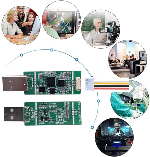 Image of AHD Capture Card with OTG, 1080P AHD to USB Video Adapter for Backup Camera | AHD Capture1080P30 /720P60, OTG USB-A Connection, PCBA DIY Low-Latency Streaming for Backup Camera, Gaming & Video Recording