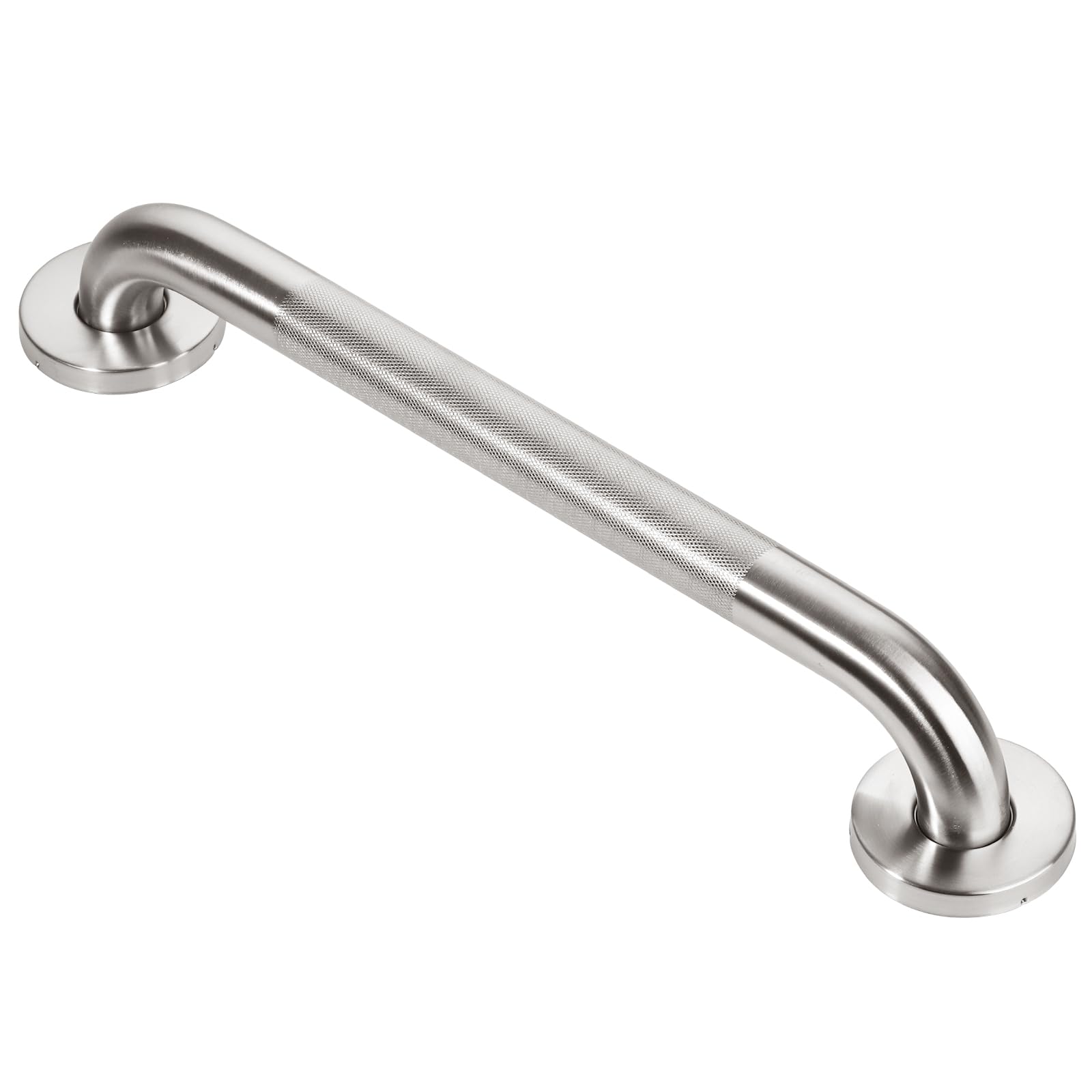 Jakarda Brushed Nickel 16Inch Textured Handicap Grab Bar For Shower, Shower Handles For Elderly, Shower Grab Bars For Seniors With Concealed Screws