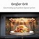 Samsung MG23K3614AW/EG Mikrowelle mit Grill / 23 Liter Garraum / 800 W/Großes Grillelement für gleichmäßige Bräunung/Kratzfester Keramik-Emaille-Innenraum, Weiß