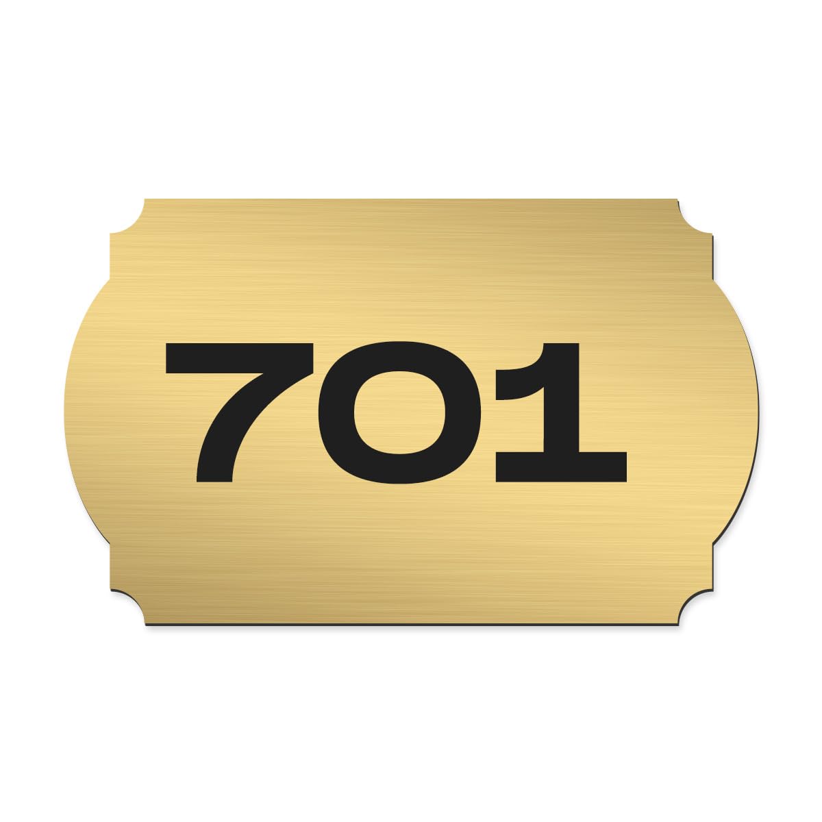Gifteeng Custom Door Numbers for Home & Office | PVC Plaques with Self-Adhesive Double-Sided Tape | 4x2.5 Inches | Flat Numbers, for Offices, Malls, Multi-Purpose Use (Des01 Gold)-picture-32