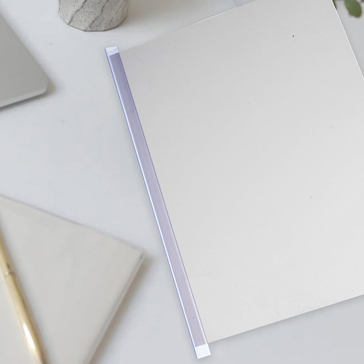 40stücke Transparente Papierbinder Mit Schiebestangen Für Lose Schulprojekte Und Bürodokumente Leicht Und Tragbar Robustem