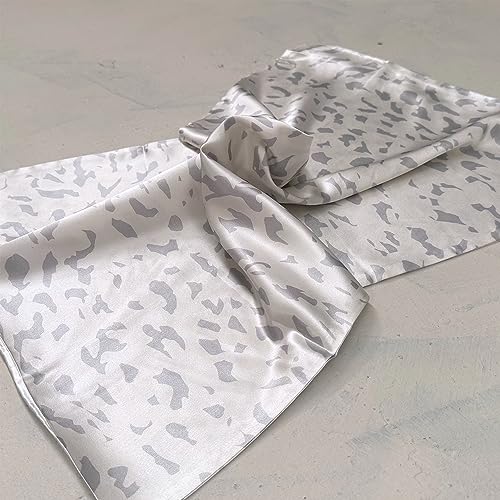 %100 Pure Mulberry Silk Satin Pillowcase, 22 mm Printed, Standard Size 75 x 50 cm. (Grey Abstract) - Image 4