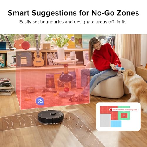 Image of roborock Q5 Pro Robot Vacuum and Mop Combo, 5500Pa Powerful Suction, DuoRoller Brush, LiDAR Navigation, 3D Mapping, Robotic Cleaner for Dirt, Floors, Pet Hair, 240min Runtime, Smart No-Go Zone, Black