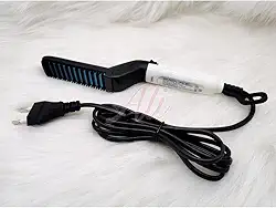 Chapinha modeladora Pente Portatil para cabelo e barba masculino Pente Eletrico Escova Alisadora