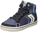 Geox JR KIWI BOY D Schuh Jean, Bleu (Lt Jeans/Navy), 32 EU