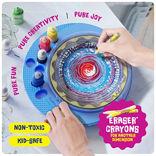 Dan&Darci DD-072B Paint Spin Art Machine Kit For Kids - Arts & Crafts For Boys & Girls Ages - Easter Art Craft Set Gifts For 6-9 Year Old Boy, Girl- Cool Painting Spinner Toys Kits Sets thumb #2