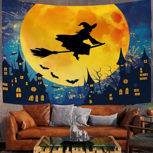 Wall art tapestry Moon City pour réchauffer l'atmosphère d'un salon ou d'une chambre