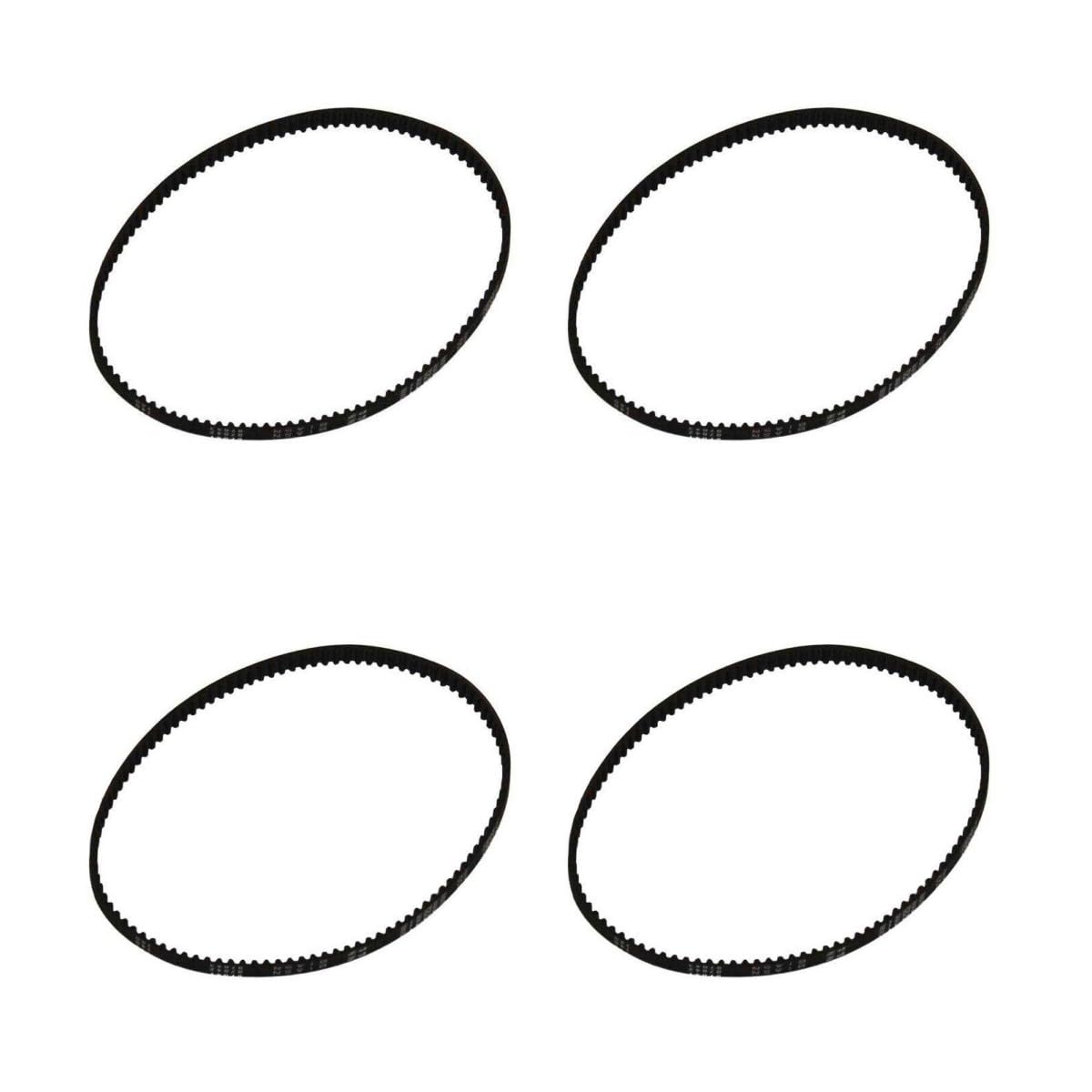 Eopzol Replacement Geared Vacuum Belt for Air Driven Power Head Fits for Vacuflo Turbo Cat S3M312 Power Head, 4-Pack