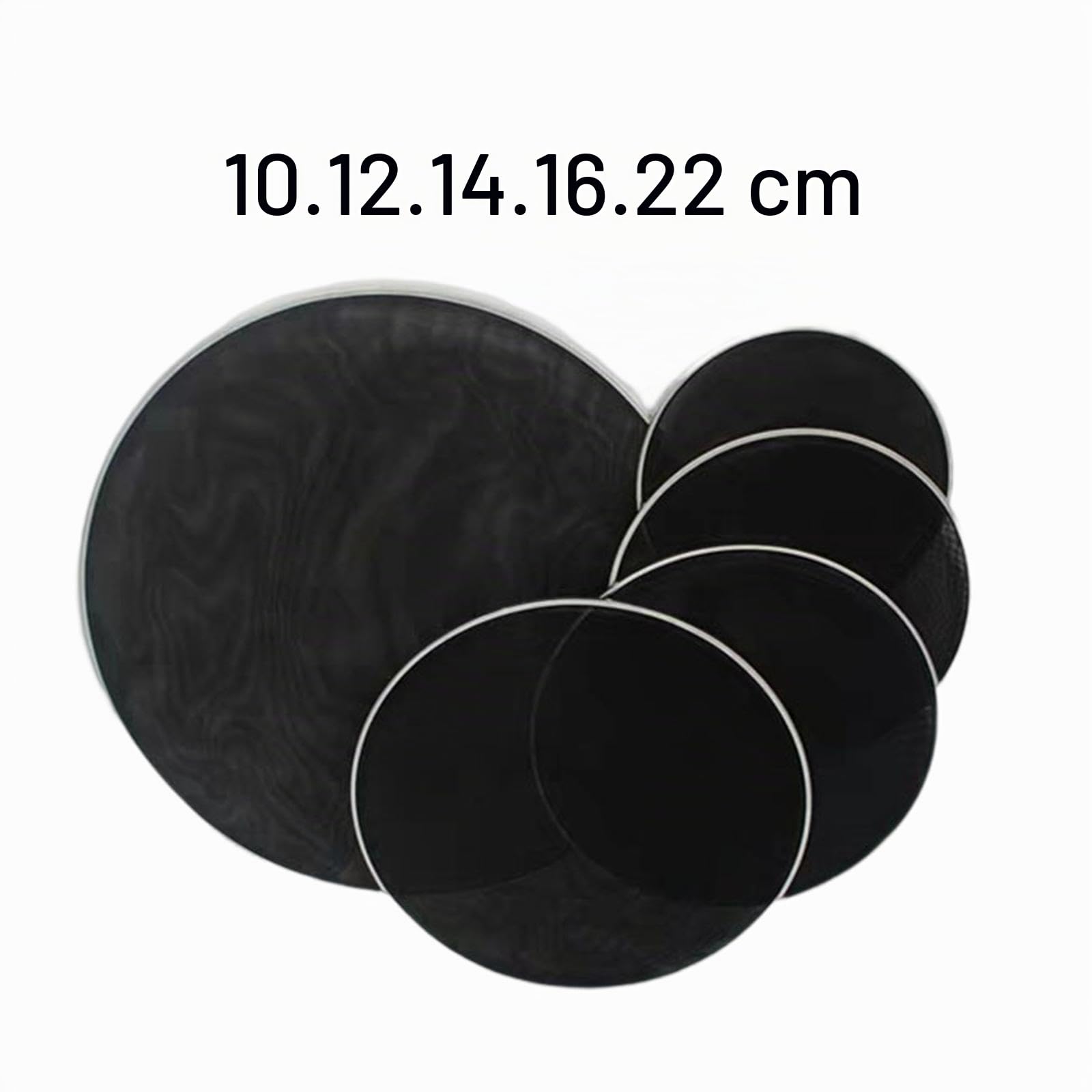 rockible 5 Pelli per Tamburo Pelli per Tamburi Pelle Accessori Percussioni Durevole Set di Tamburo Professionale Pelle per Principianti Pratica di, 10 12 14 16 22 pollici