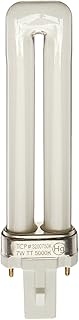 TCP 3200750K Fluorescent Twin Tube PL Lamp - 7 Watt (410 Lumens) Daylight White (5000K) 2-Pin (G23 base) Twin Tube PL Lamp