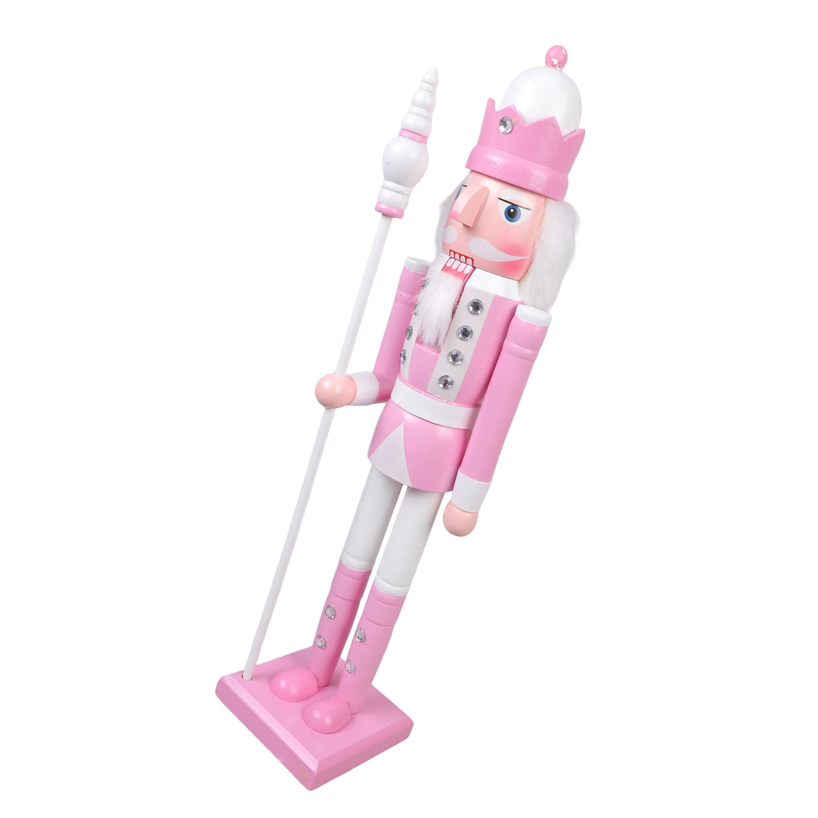 Tsophreniq Delicate Nutcrackers Soldier Display Elegant 50CM Nutcrackers Soldier Statue for Christmas Decoration and Gift Wood
