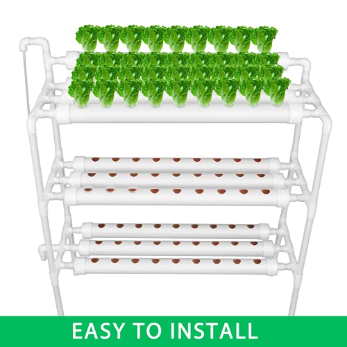 Ebuy Hydroponics Growing System 3 Layers 90 Holes Plant Sites, Hydroponic Planting Equipment, Hydroponic Grow Kit, Vegetable Tool Grow Kit Includes Water Tube, Timer… - Image 6