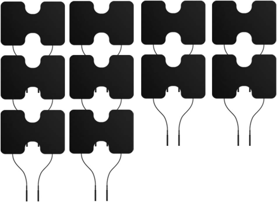 iReliev TENS Unit and EMS Electrodes Pads Value Pack- Large Size, 3.5" x 5" Pre-Gelled Butterfly Pads - Premium Hydrogel for Optimal Bonding & Dispersion - 10 Pads Total (5 Packs of 2 per Pack)