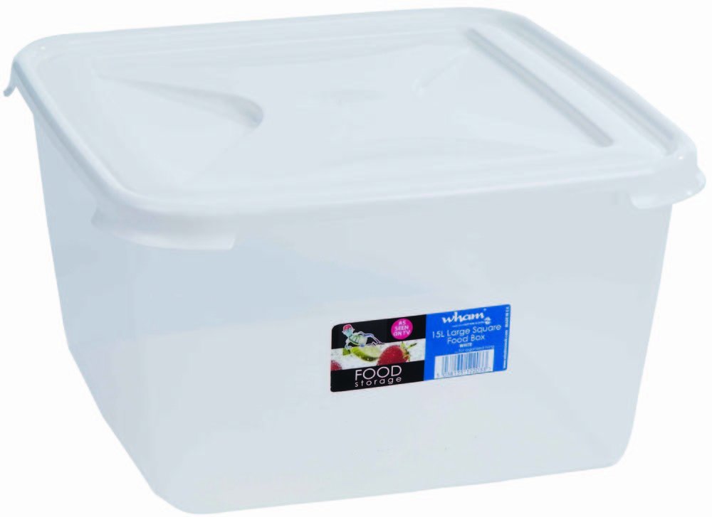 Wham Cuisine Large Square Food Storage Box Container 15ltr