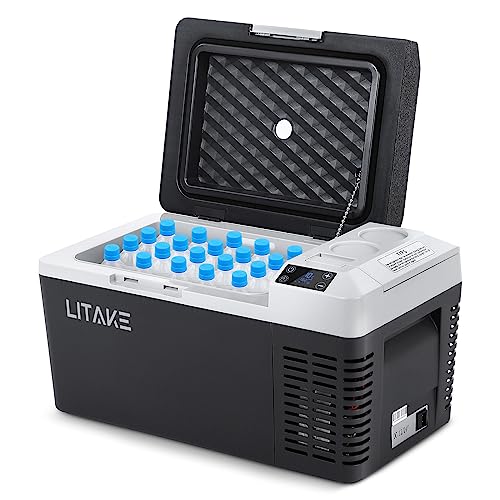 Amazon.co.jp: Litake 車載冷蔵庫 20L ポータブル冷蔵庫 バッテリー
