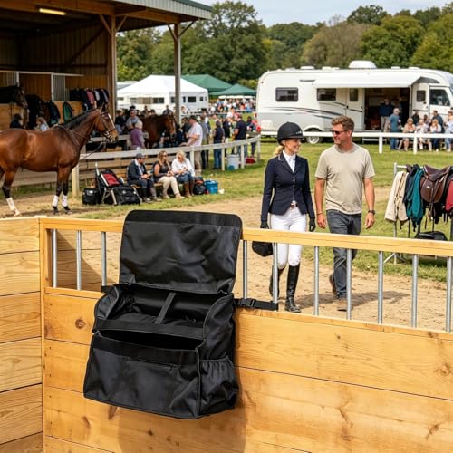 Organizador ecuestre frontal de establo impermeable para granero 2