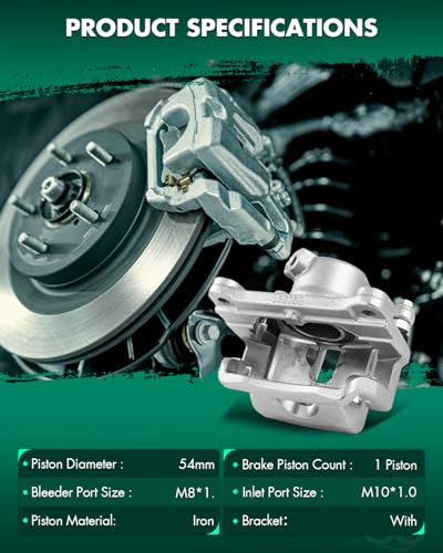 Image of SCITOO 19B3316 Front Right Disc Brake Caliper w /Bracket Fit For Mazda For MX-5 2006-2015,For Mazda For MX-5 Miata 2006-2015, Single Piston