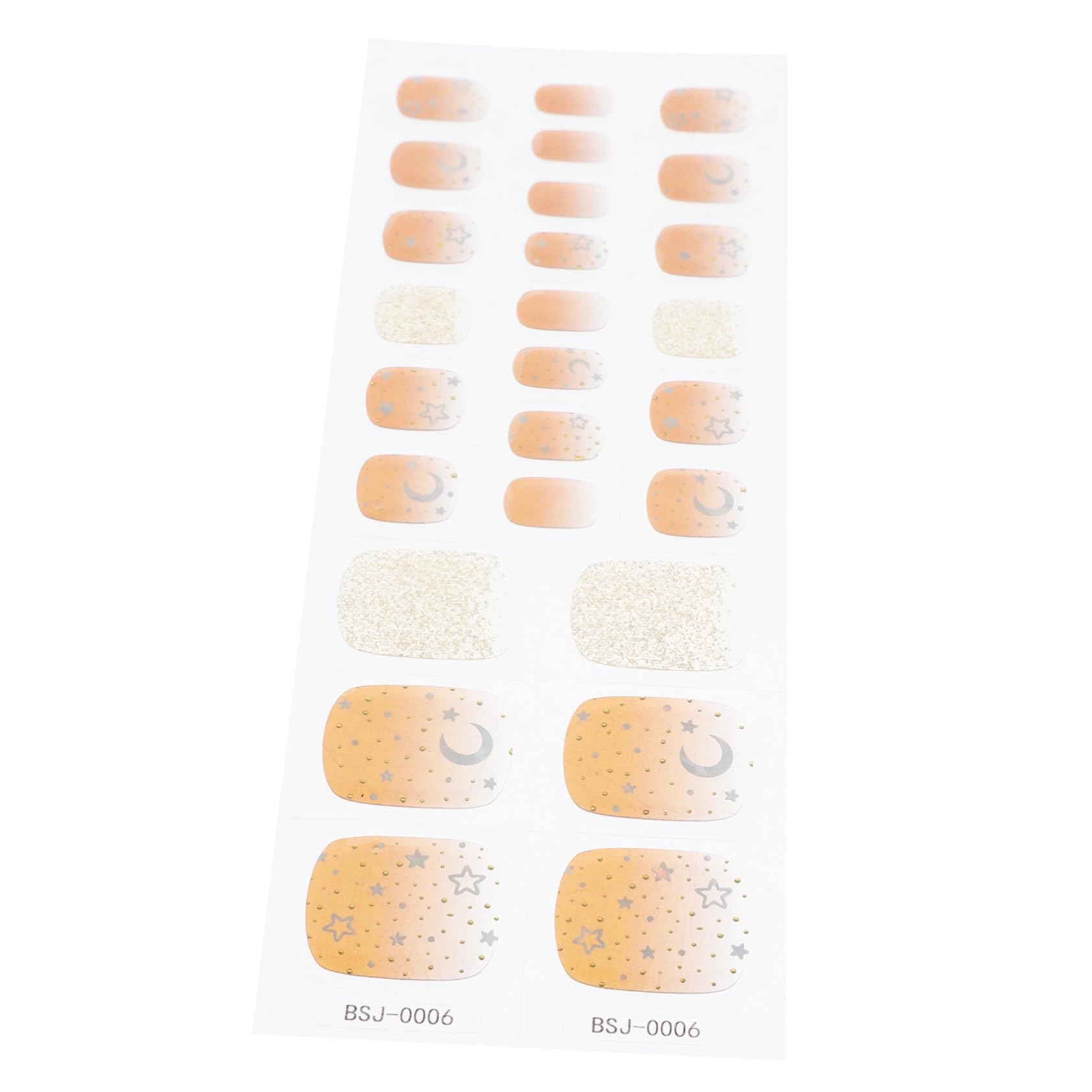 Healeved 5sets Adesivi Per Unghie Gel Strisce Decorative Facili Da Applicare Manicure Per Unghie Naturali e Finte Design Elegante Per Look Accattivante e Duraturo