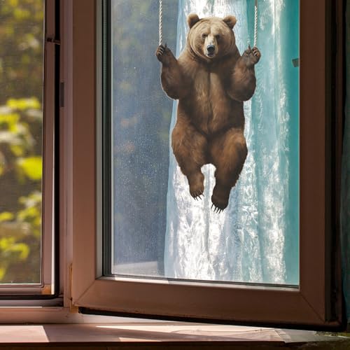 Vinilo Decorativo Achang Oso Grizzly 3D Efecto Removible miniatura 4