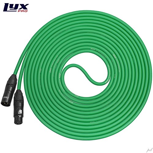 LyxPro Balanced XLR Cable 100 ft Premium Series Professional Microphone Cable, Powered Speakers