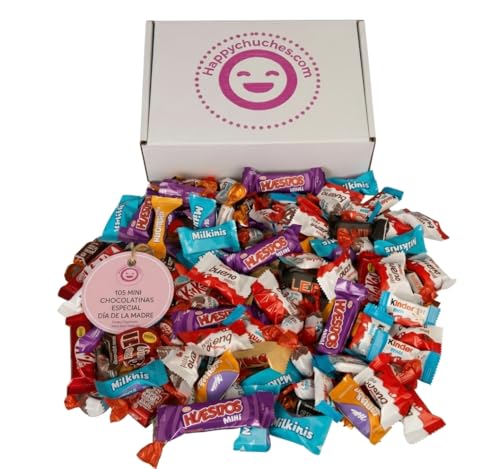 105 mini chocolates variados chocolatinas mini de primeras marcas populares envueltos individualmente ideal para cumpleaños oficina y eventos halloween regalo navidad