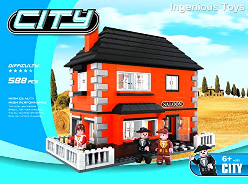 Modelo de casa saloon villa compatible con creator 25802