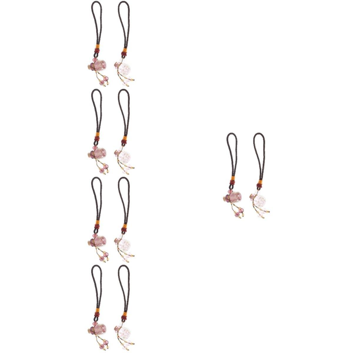 Alipis 5 Sätze Parfümflasche Mit Ätherischen Ölen Bastelzeug Unikal Parfümfläschchen Wischtelgeschenk Jewelry Duales Ladegerät Halskette Glasanhänger Aromatherapie-anhänger 2 Stück * 5