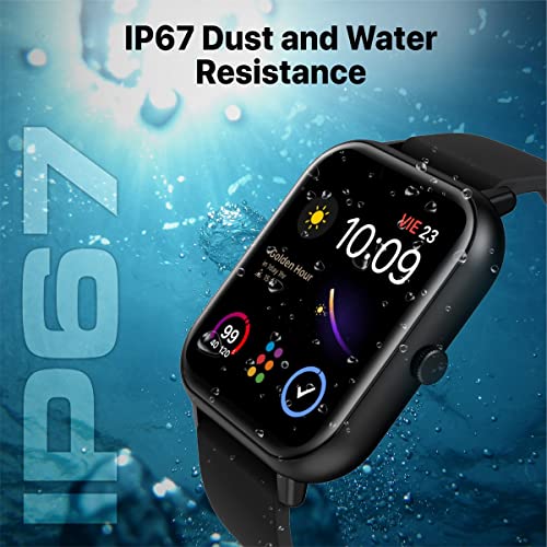 Image of Promate Xwatch-C18 Superfit Smart Watch, 1.83 inch Display Bluetooth Calling, IP67 Water Resistant, 15 Days Battery Life, 100+ Sports Modes, Real-time HR Monitor, 100+ Customizable Watch Faces (Black)