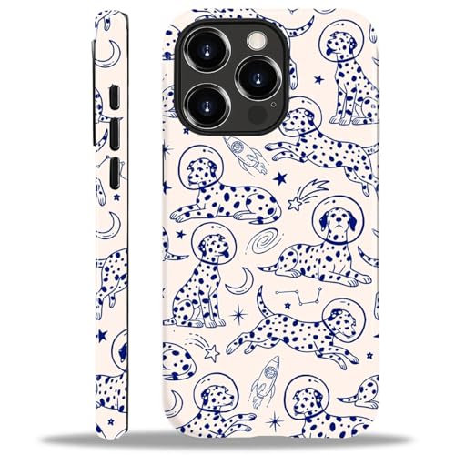ANLUN STORE Case for iPhone 13 Pro Max, Hybrid Dual Protection Soft TPU + Hard PC Shockproof Cover Anti-Scratch & Slim Protective for Men Women Case Space Dog Astronaut Line Art Design